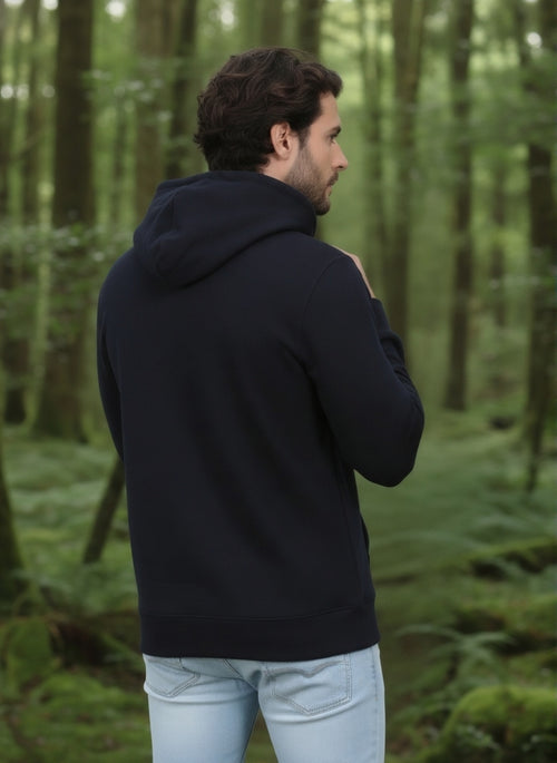 Classic Comfort Pullover Hoodie-Black