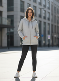 Women's Classic Grey Heather Zipper Hoodie