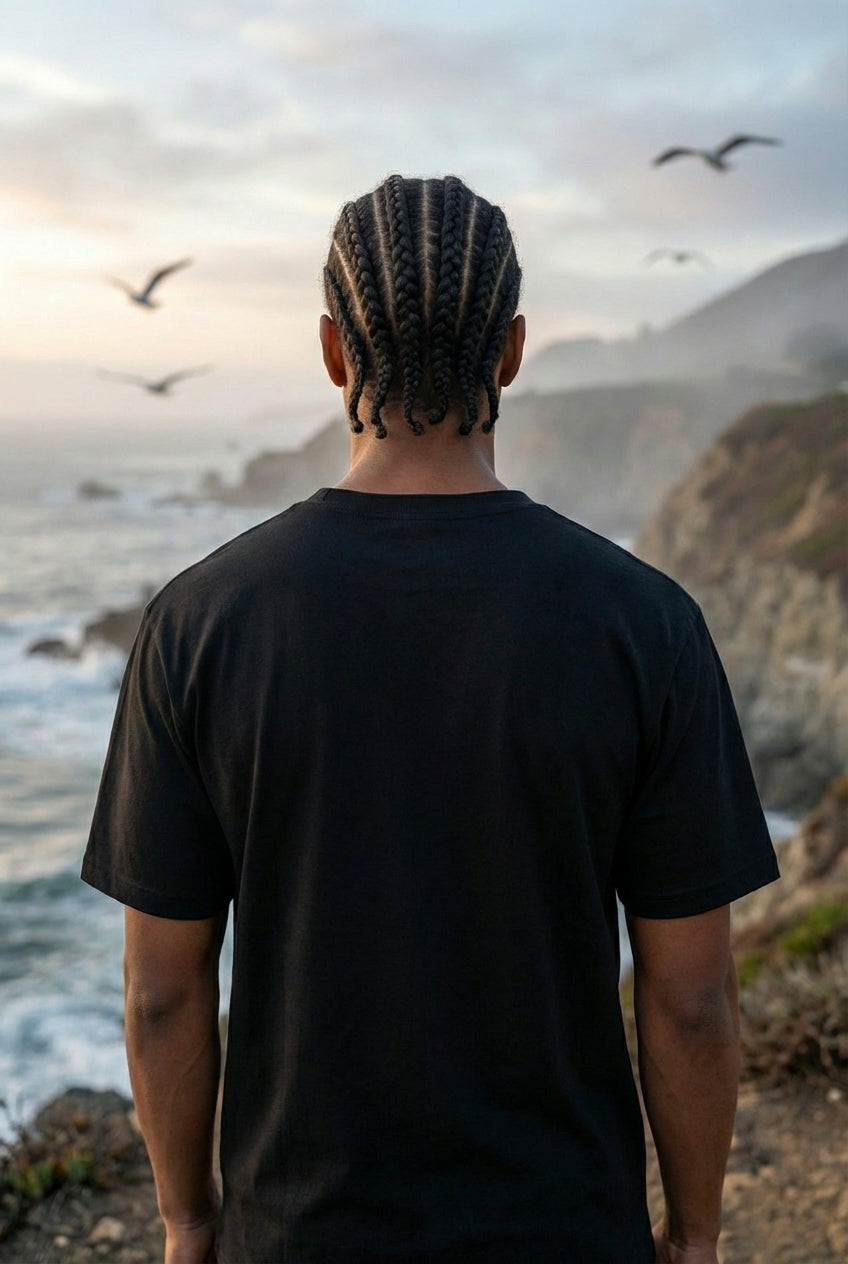 Men's Everyday Essential Crew Neck T-Shirt-Black