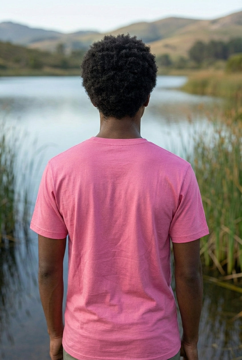 Men's Everyday Essential Crew Neck T-Shirt-Soft Pink