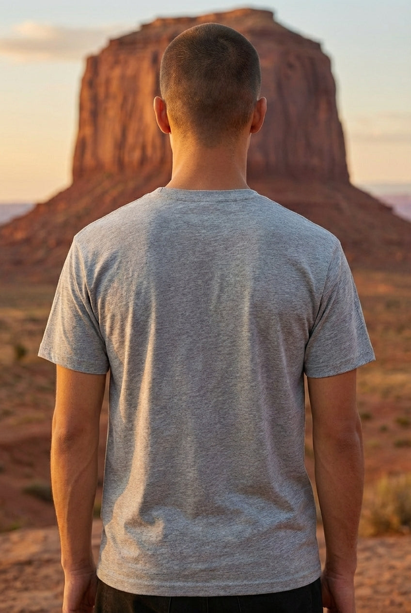 Men's Everyday Essential Crew Neck T-Shirt-Sports Grey