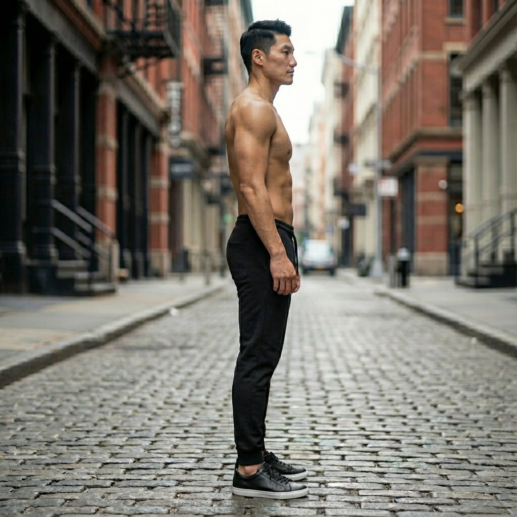 Men’s Premium Cotton-Blend Joggers in Black