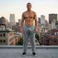 Men’s Premium Cotton-Blend Joggers in Grey