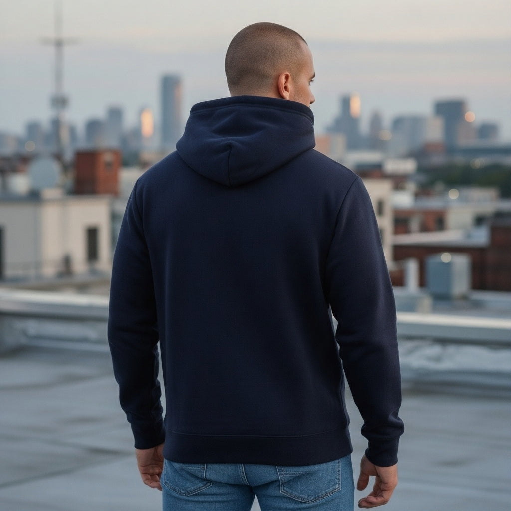 Classic Comfort Pullover Hoodie-Navy