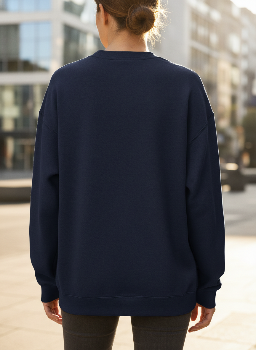 Women’s Classic Crewneck Sweatshirt in Navy