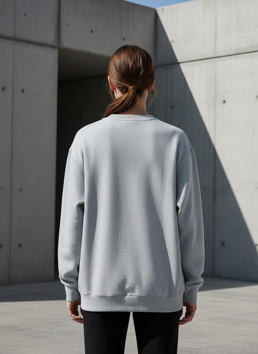 Women’s Classic Crewneck Sweatshirt in Grey