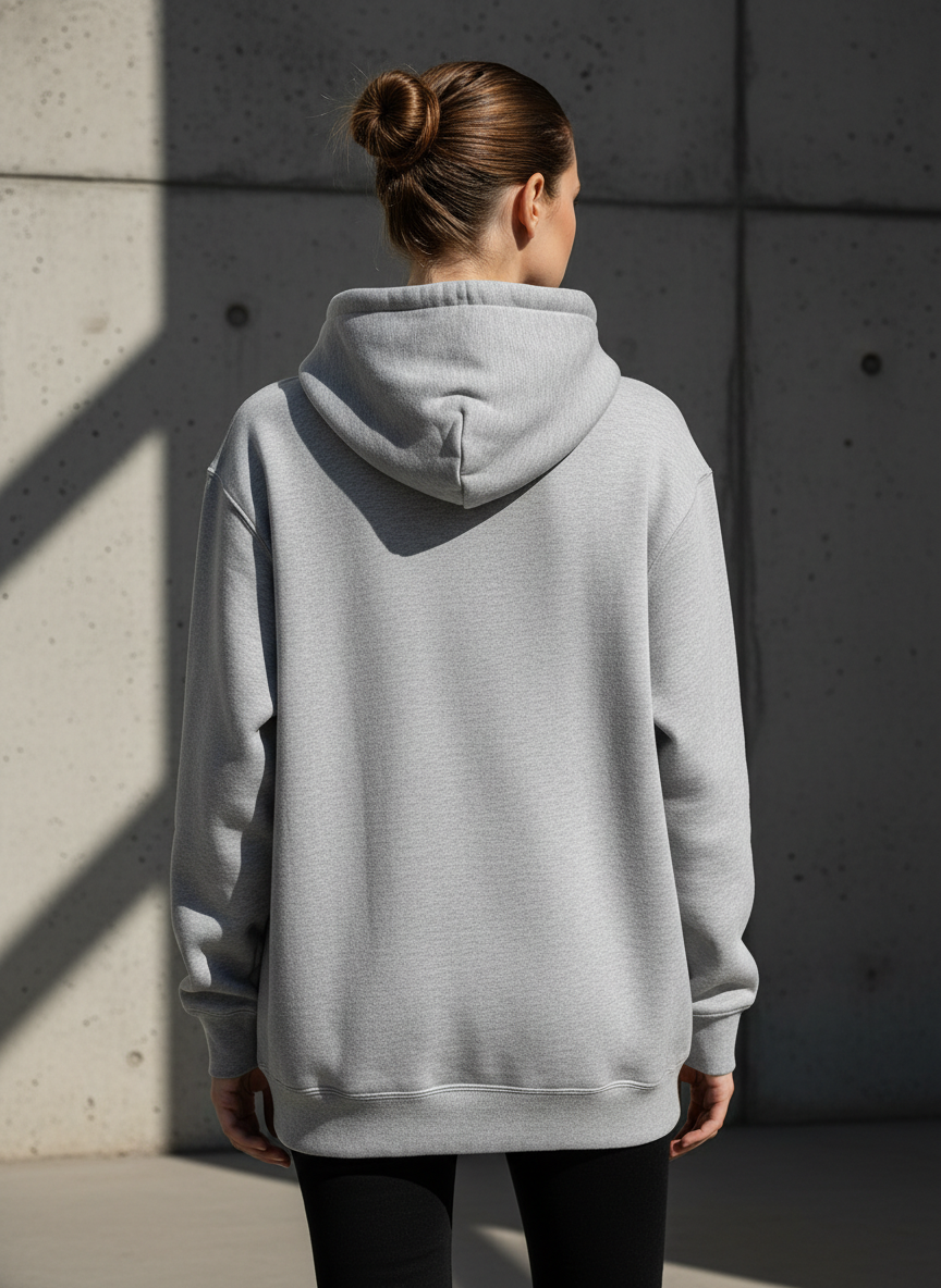 Classic Comfort Pullover Hoodie-Sports Grey
